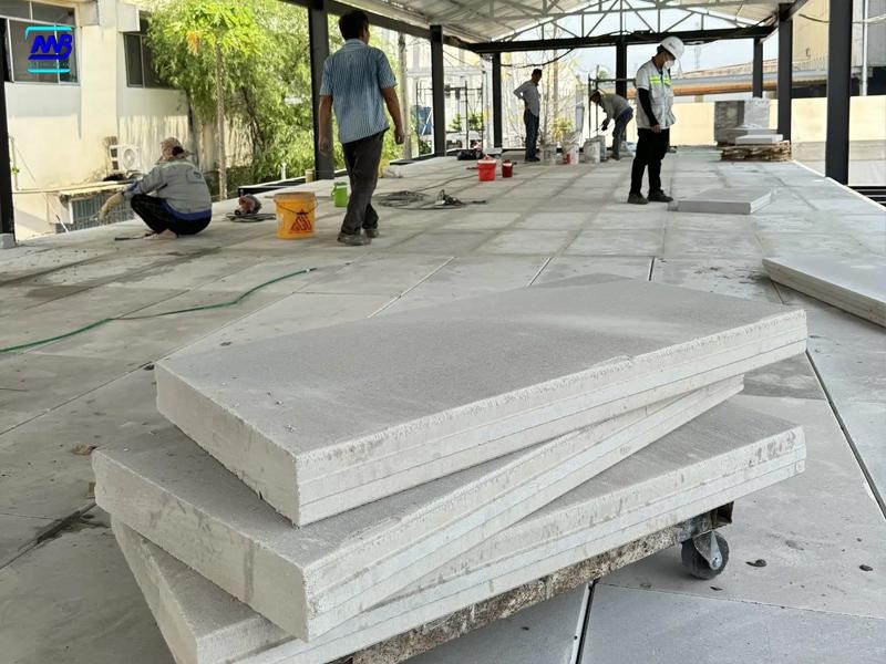 Thi công công trình bê tông nhẹ