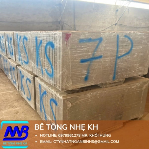 Tấm Bê Tông Nhẹ Dày 75mm Không Lõi Thép