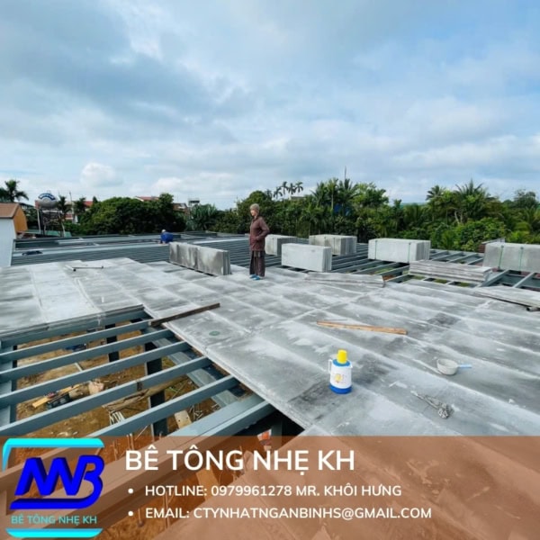 Tấm Bê Tông Nhẹ Dày 100mm 1 Lớp Cốt Thép - Ảnh 7