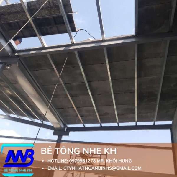 Tấm Bê Tông Nhẹ Dày 100mm 1 Lớp Cốt Thép - Ảnh 5