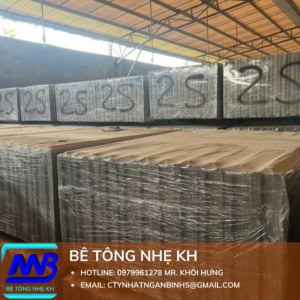 Tấm Bê Tông Nhẹ Dày 75mm 2 Lớp Cốt Thép