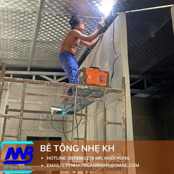 Tấm Bê Tông Nhẹ Dày 100mm Không Lõi Thép - Ảnh 5