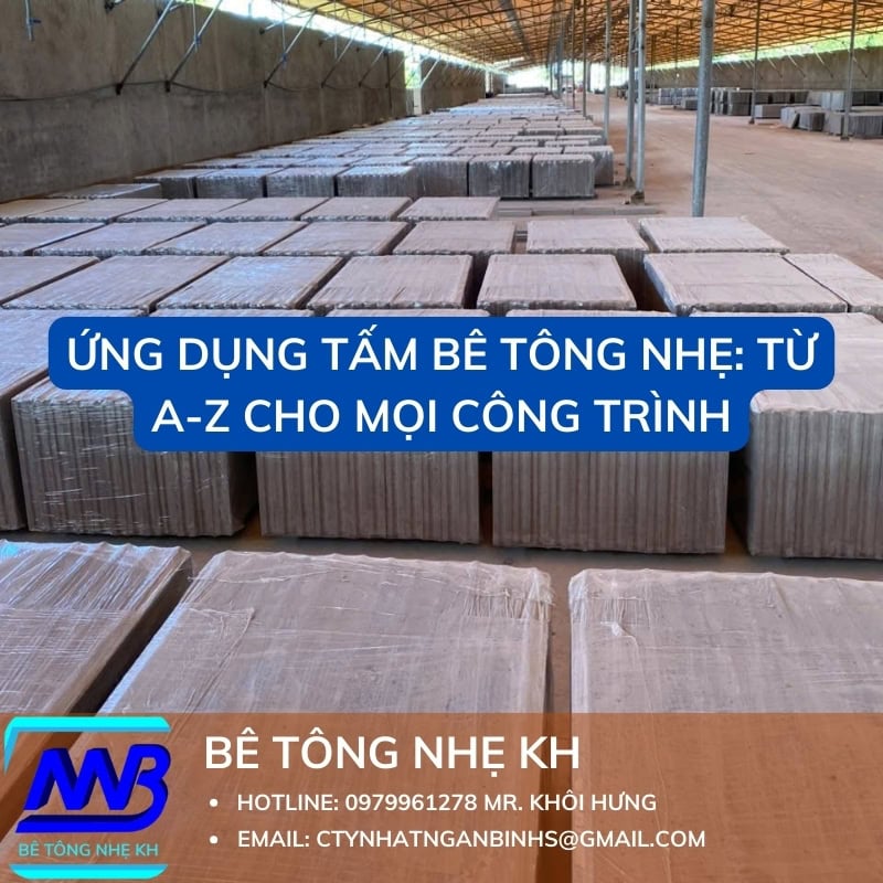 Ứng dụng bê tông nhẹ