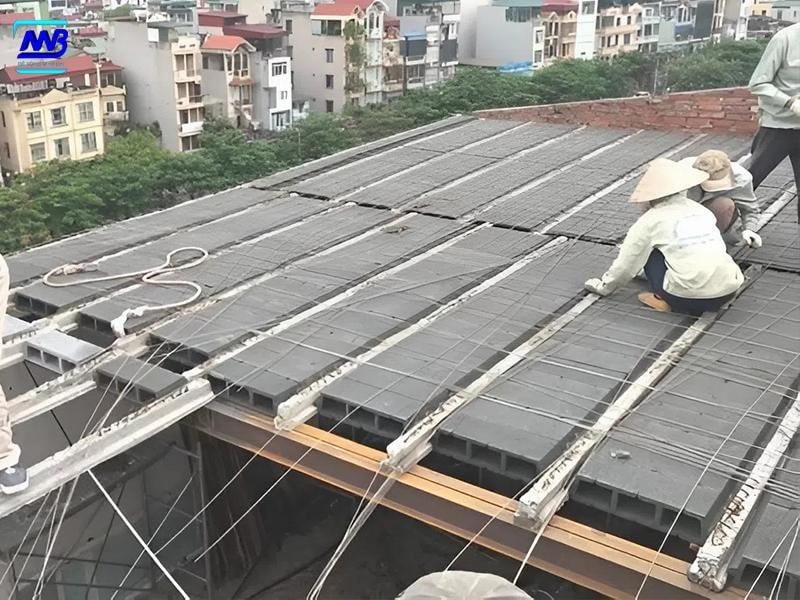 Lưu ý khi thi công mái bê tông nhẹ