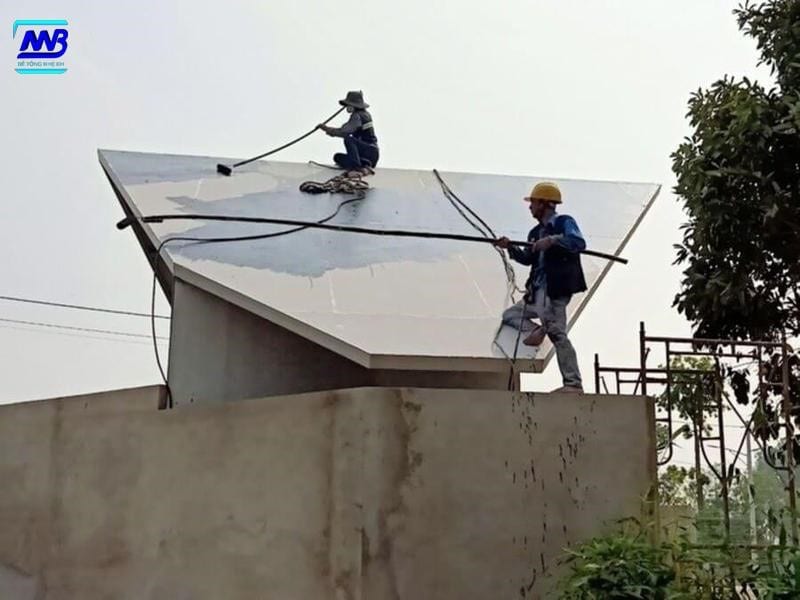 Mái bê tông nhẹ có thiết kế linh hoạt