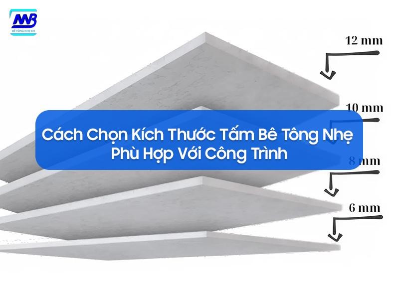Cách chọn kích thước bê tông nhẹ phù hợp với công trình