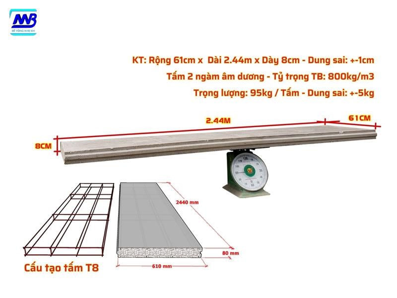 Kích thước bê tông nhẹ ảnh hưởng trực tiếp đến độ bền kết cấu, tính thẩm mỹ và tiến độ thi công