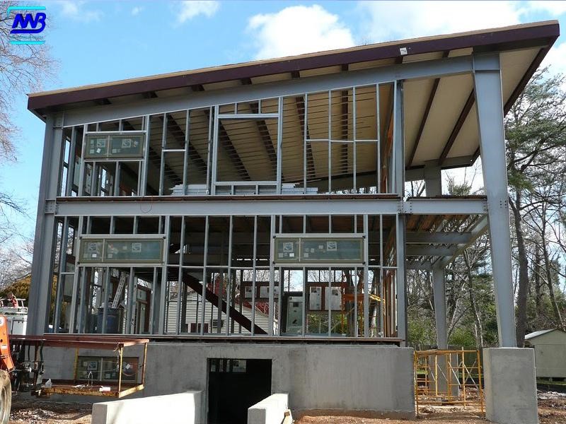 Nhà khung thép là dạng kết cấu có đặc trưng về tốc độ thi công và tính linh hoạt trong tổ chức không gian