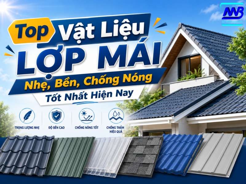 Top vật liệu lợp mái nhẹ, bền, chống nóng tốt 